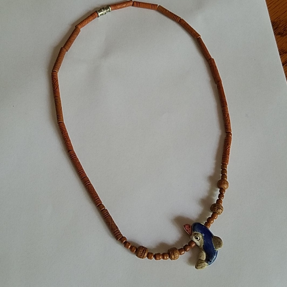 Wood necklace